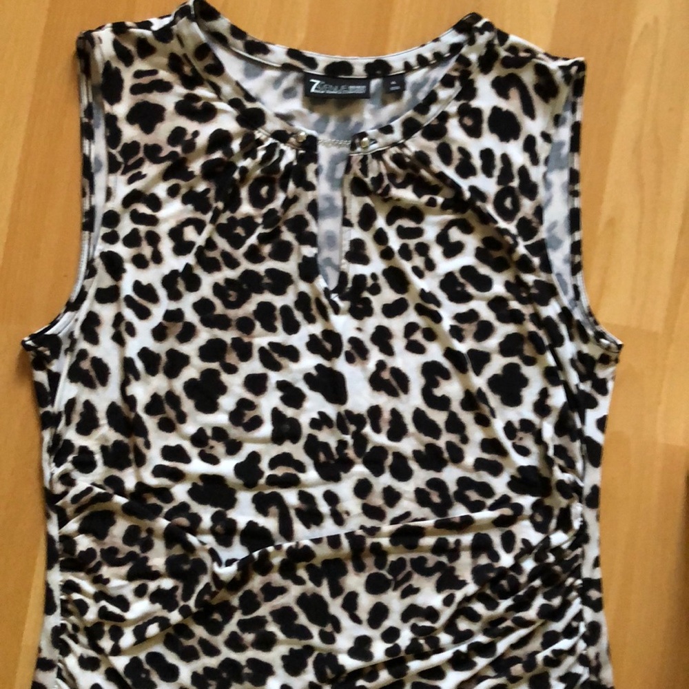 Cheetah Sleeveless Top Synched